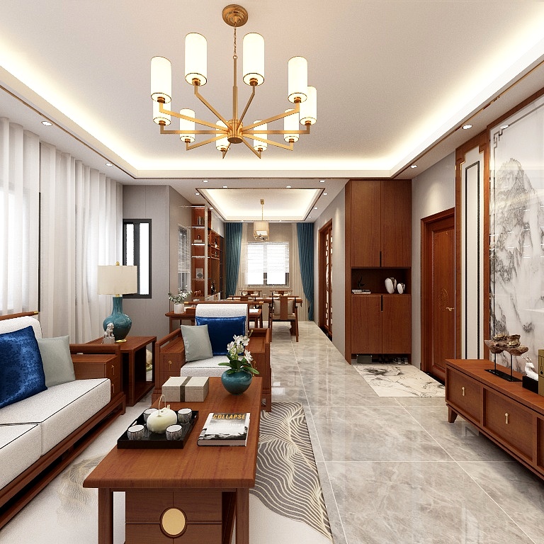 玖設计-端庄丰华-东方式-装修设计方案