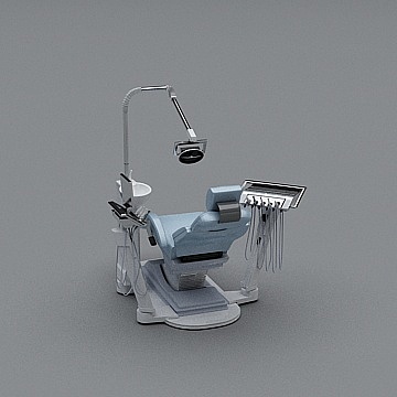 现代牙科口腔诊室-医用器械3D模型