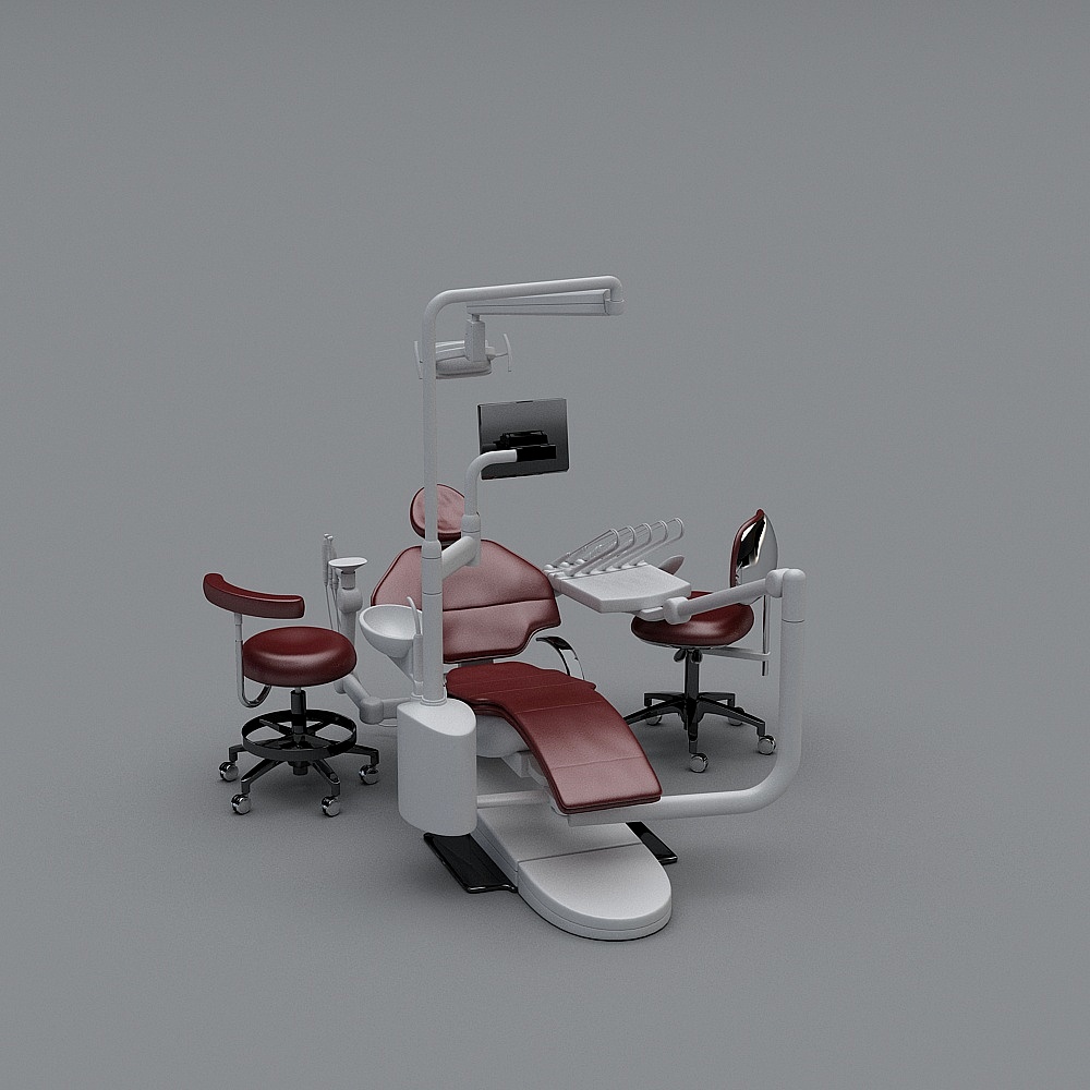 现代牙科诊所-医用器械3D模型