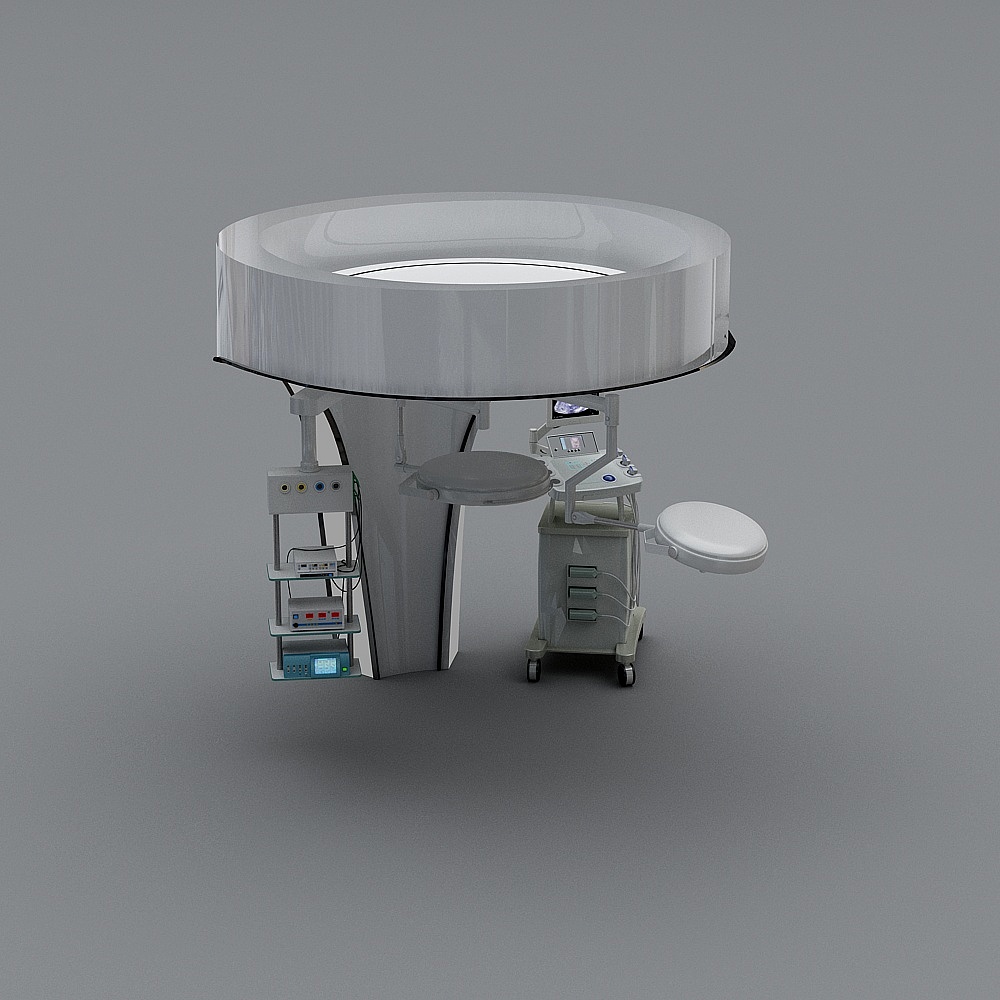 现代百级手术室-医疗手术器具3D模型