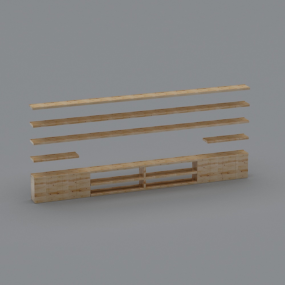 北欧咖啡厅1-展示柜3D模型