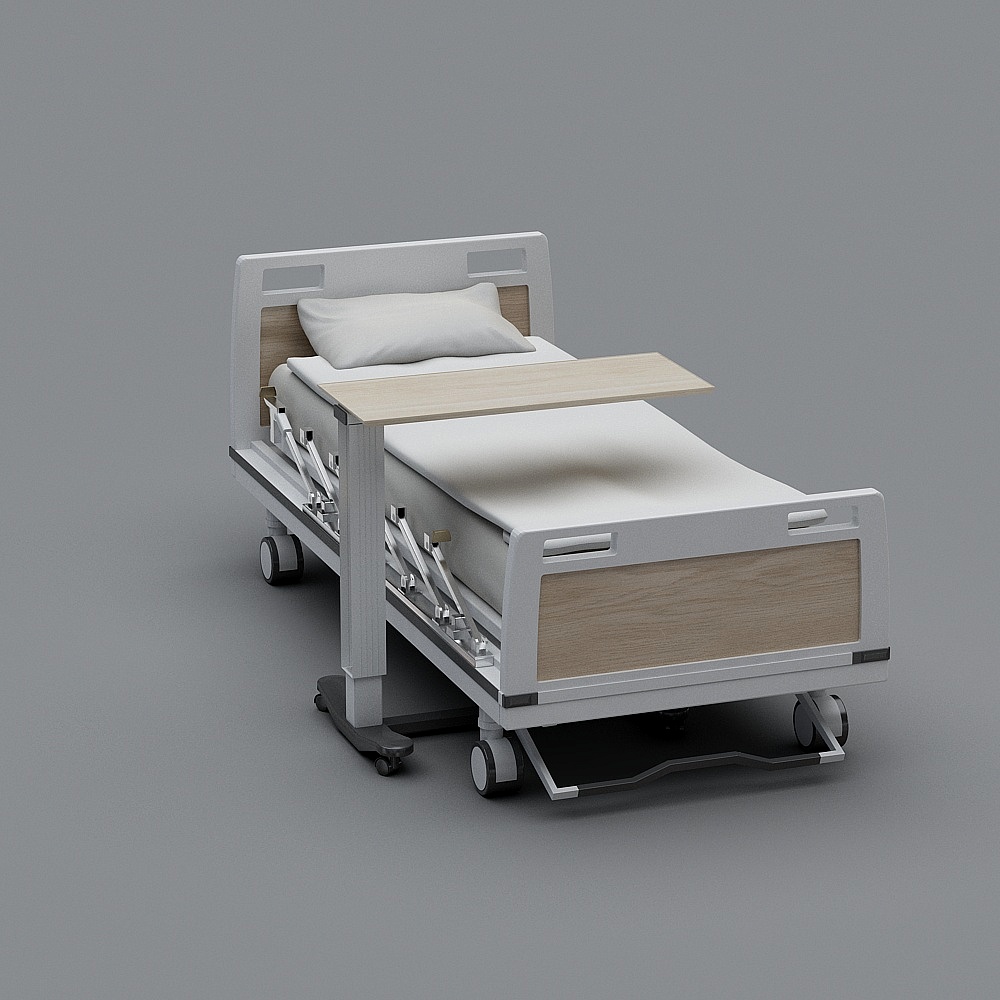 现代医院-病床-93D模型