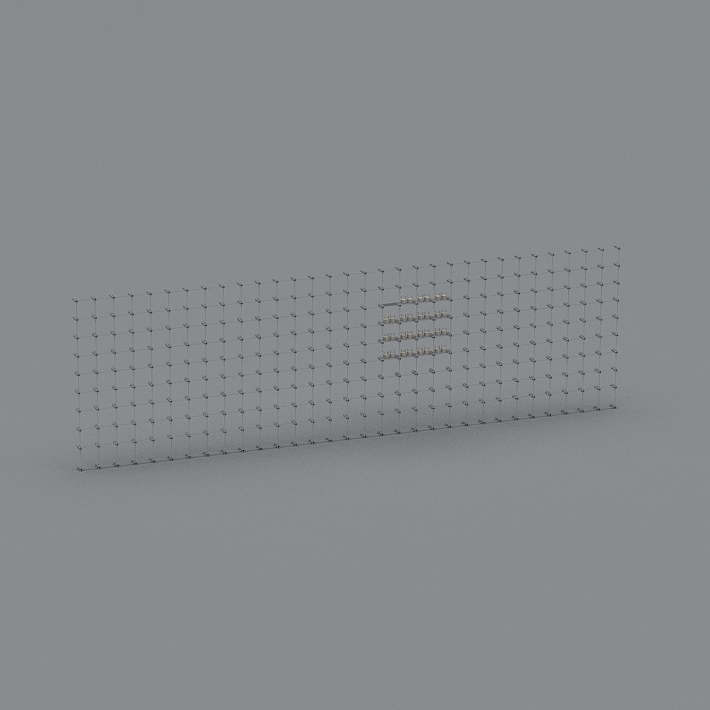 工业LOFT咖啡馆3-展示台3D模型