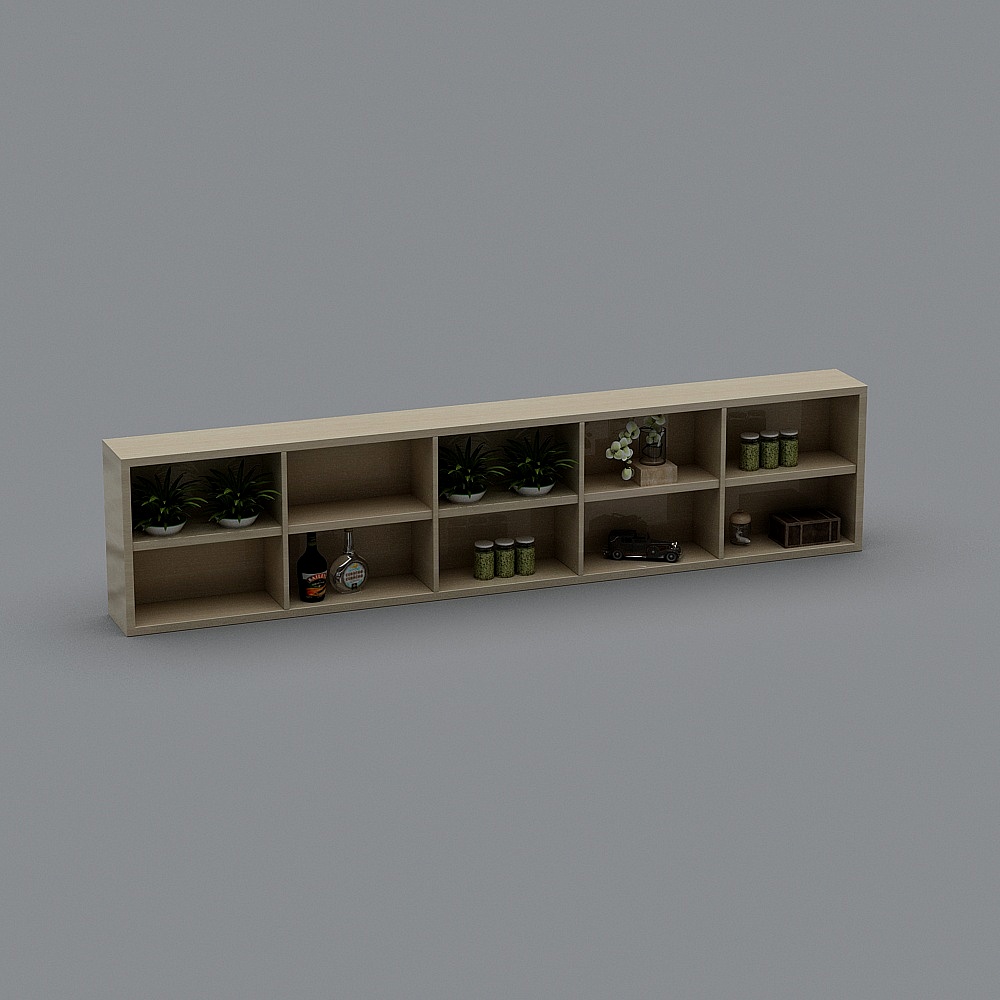 工业LOFT咖啡厅8-展示柜
