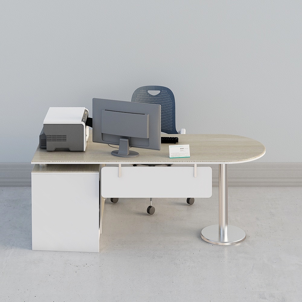 现代诊室-桌椅组合3D模型