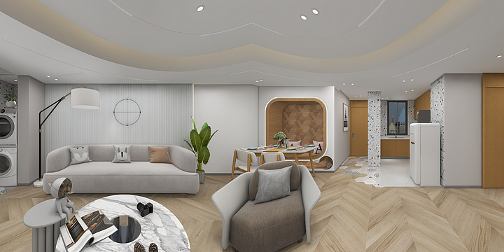 一墅一境|秦飞-德信海德公园--喵乐园--秦飞设计-装修设计方案