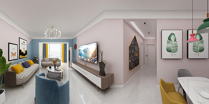 LVx-北欧撞色-装修设计方案