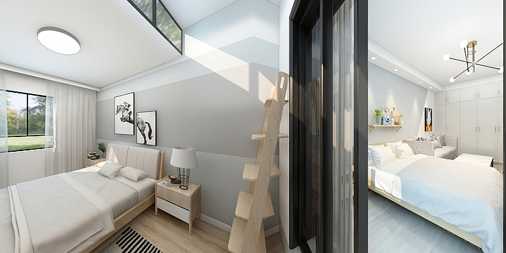 ShawnTan-两房+现代简约-装修设计方案