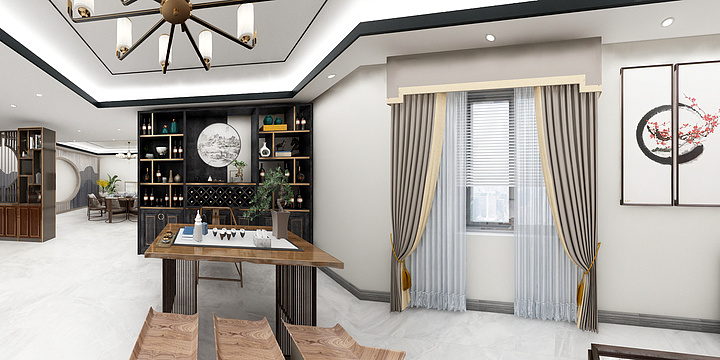 华轩装饰设计有限公司-私房菜-装修设计方案