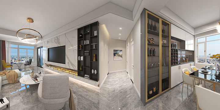 上饶区马可波罗-CAD布局图修改(1)-装修设计方案