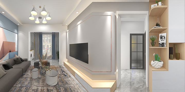 六月丫-现代小清晰-装修设计方案