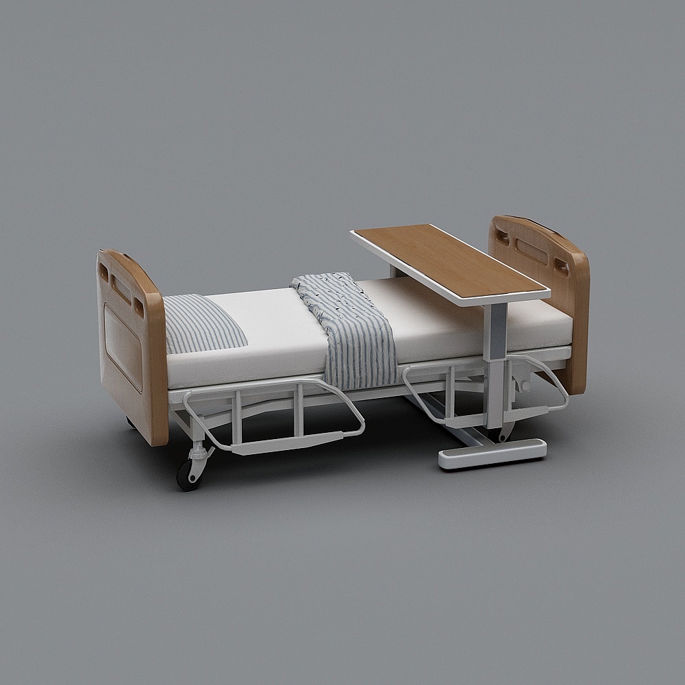 新中式医院-病床3D模型