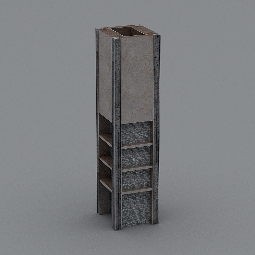 新中式咖啡厅-制作台3D模型
