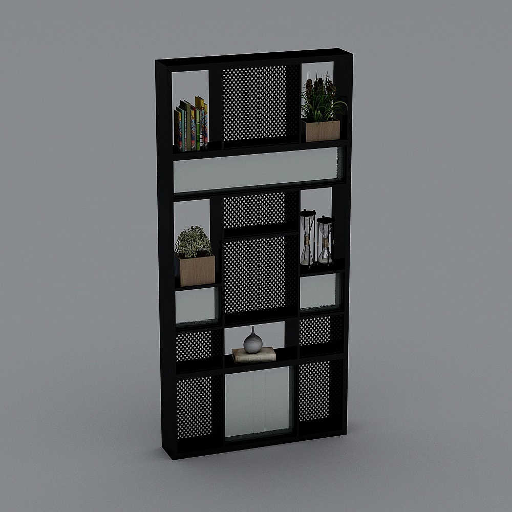 现代咖啡厅17-展示柜3D模型