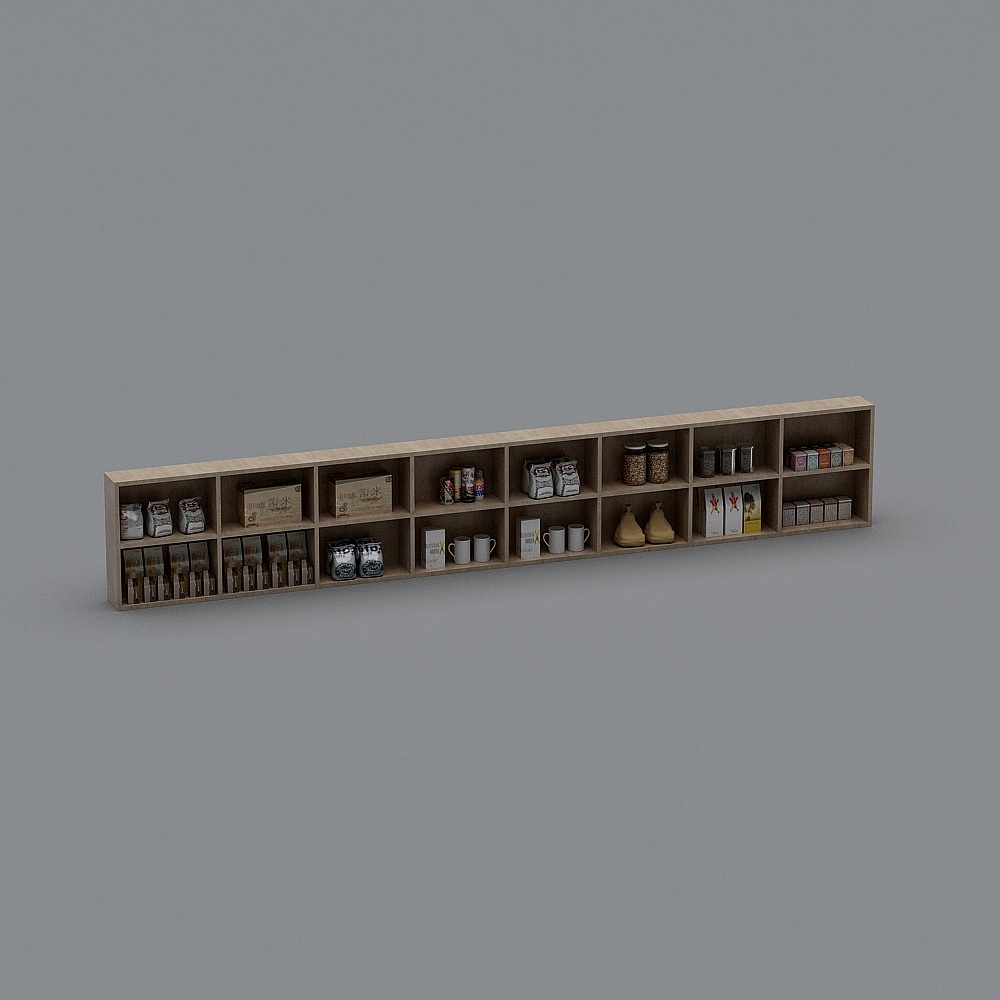 现代咖啡厅20-展示柜