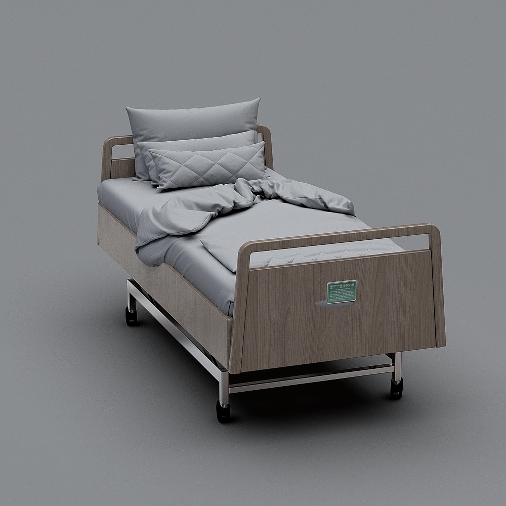 新中式养老院-病床3D模型