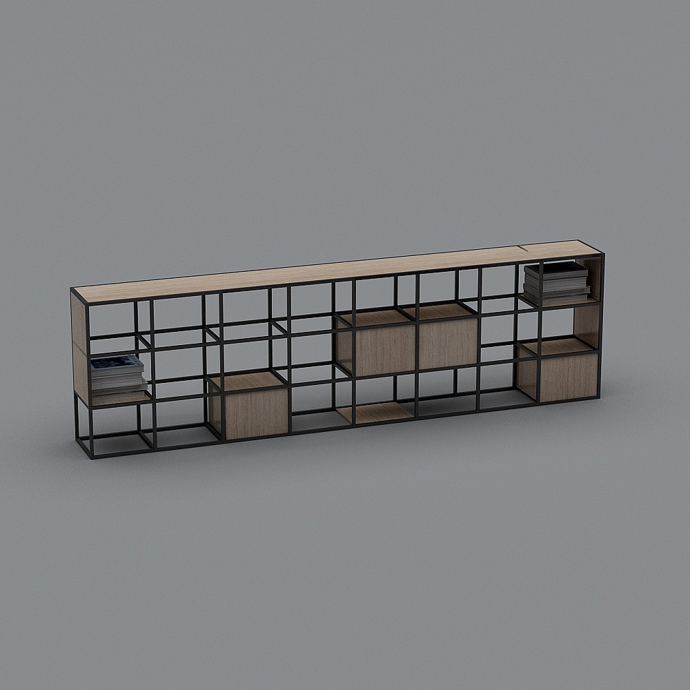 现代咖啡厅6-展示柜3D模型