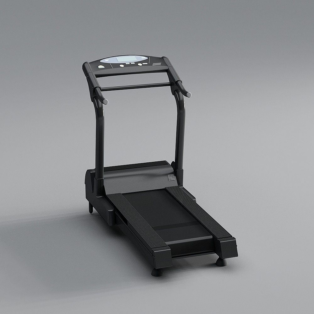 健身房-跑步机3D模型
