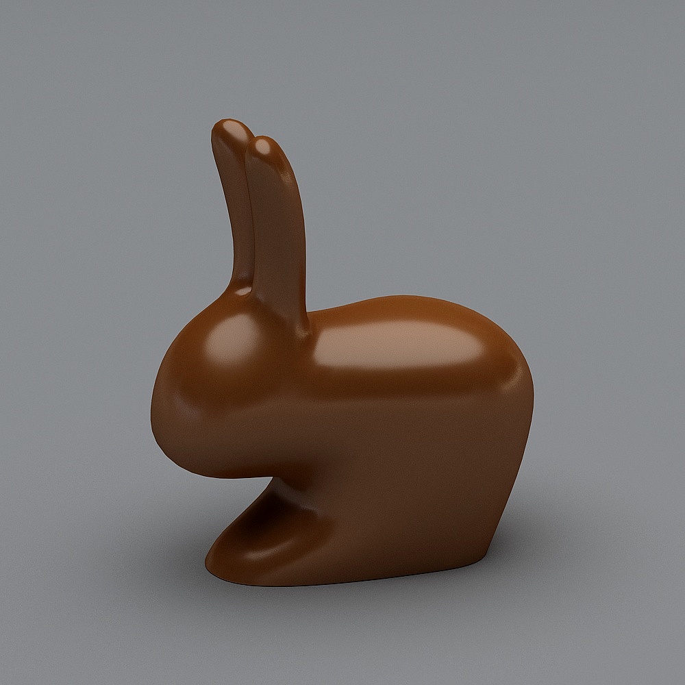 北欧布艺沙发组合-兔椅3D模型