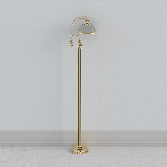 Contemporary European Modern Floor Lamps,White+Golden