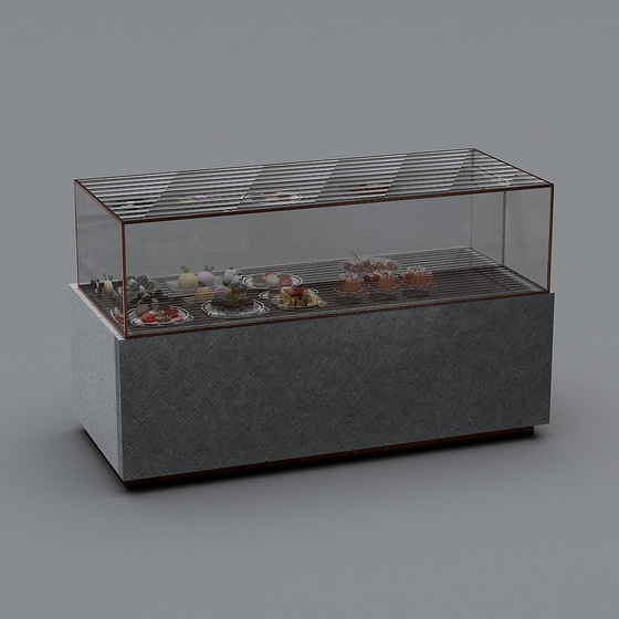 Modern internet celebrity coffee and dessert shop-product display cabinet