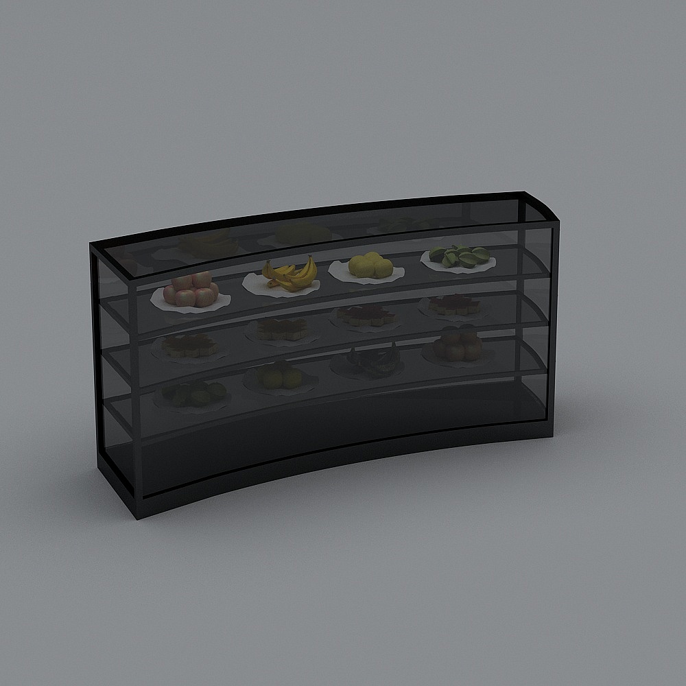 现代酒吧-产品展示柜3D模型