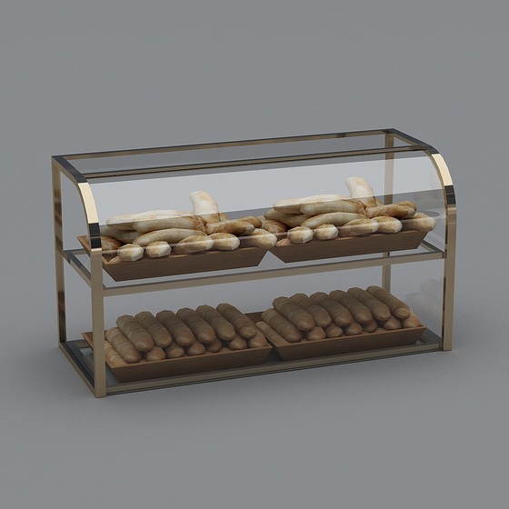 Modern light luxury milk tea dessert shop-display equipment