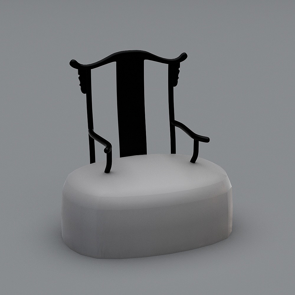 新中式门厅-椅子3D模型
