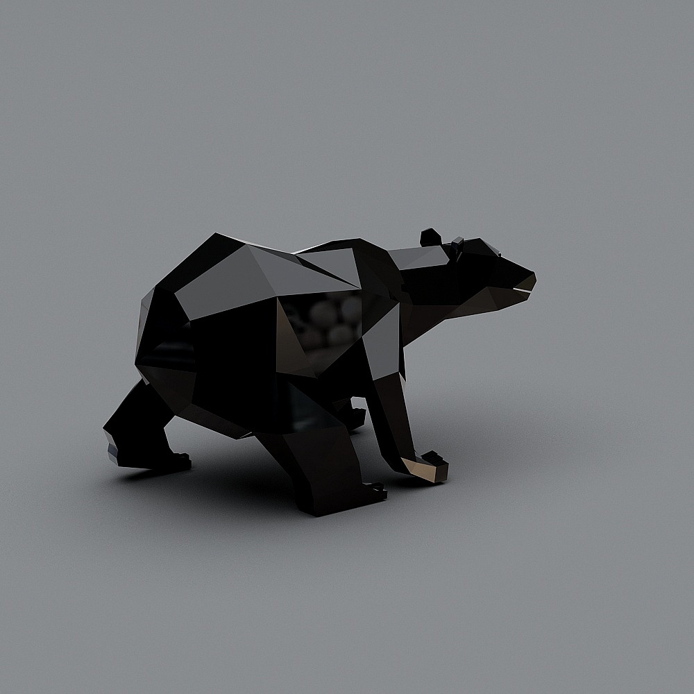 现代休息区-装饰雕塑摆件3D模型