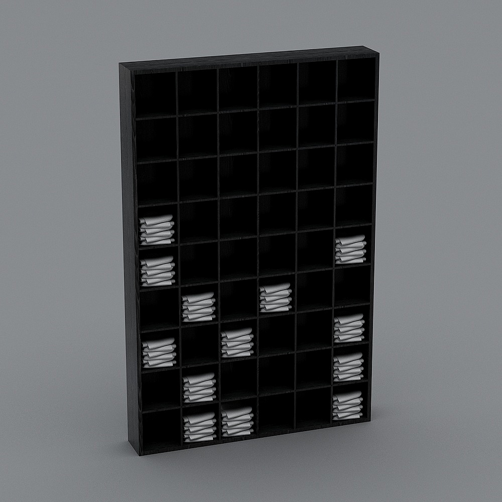 现代美发店-吊柜3D模型