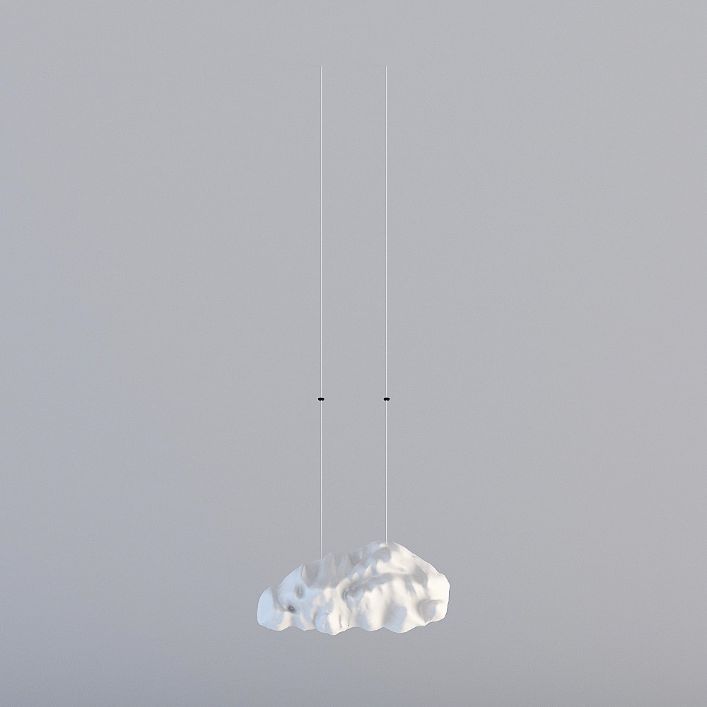 现代儿童游乐区-白云吊灯3D模型
