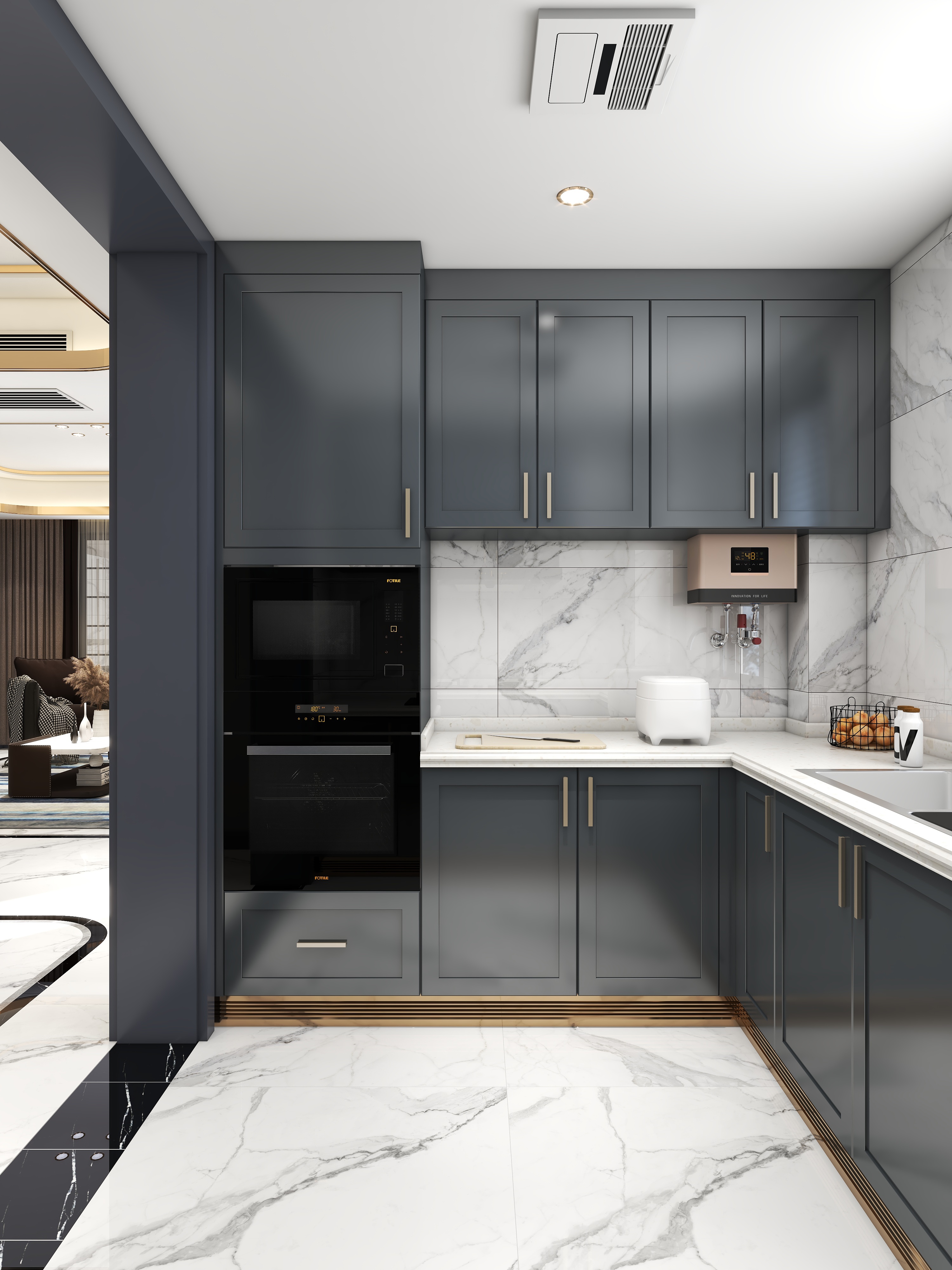 至简名设一钱春-[做个梦给你]140平美式风格三居室装修效果图