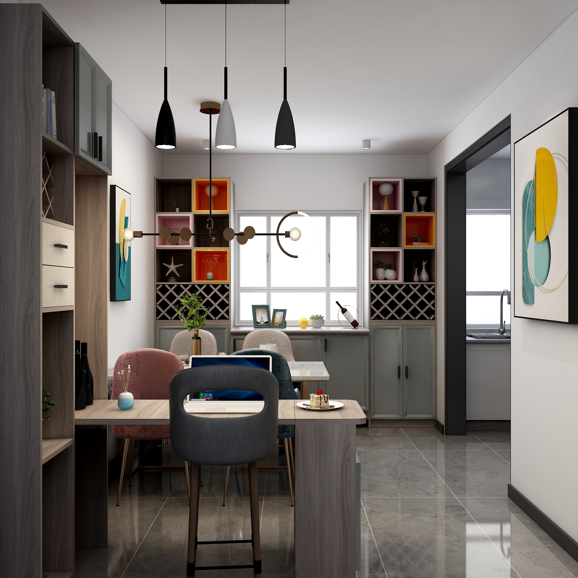 东升.设计-现代简约89方俩居-装修设计方案