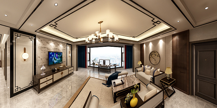 张先生zgx-何少爷新中式-装修设计方案