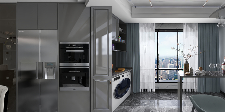 老鬼空间设计-御景苑.aaadwg-装修设计方案