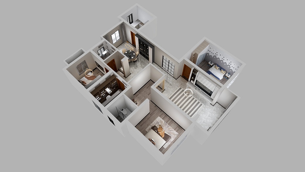 姐姓LV-上海大华碧云天-装修设计方案