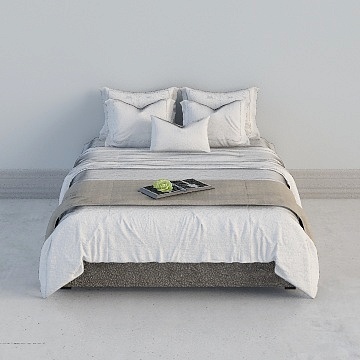 Modern Twin Beds,Twin Beds,Gray,King 1.9m