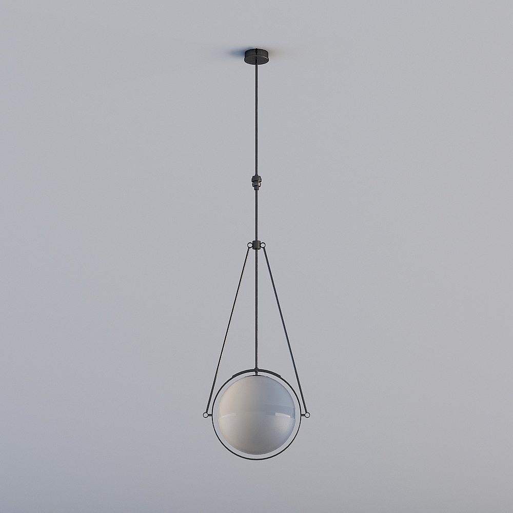 工业风餐厅-装饰吊灯3D模型
