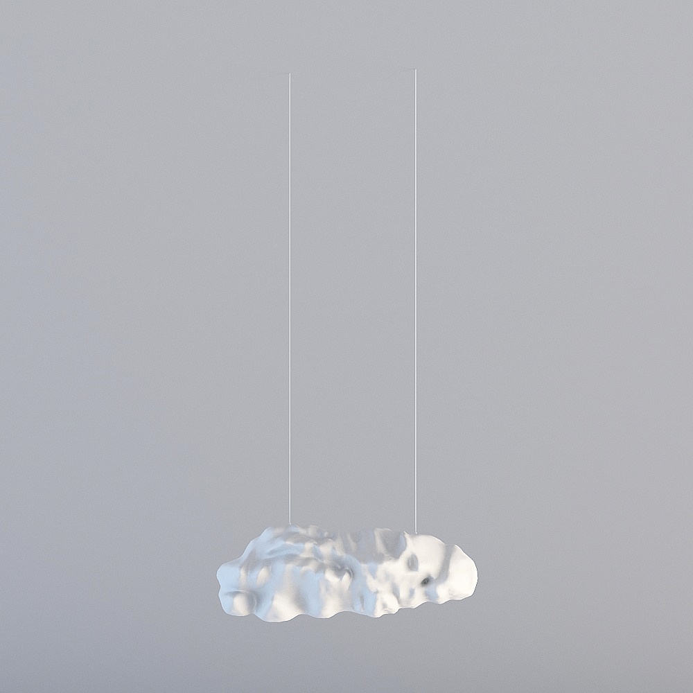 现代大巴车主题餐厅-装饰吊灯3D模型
