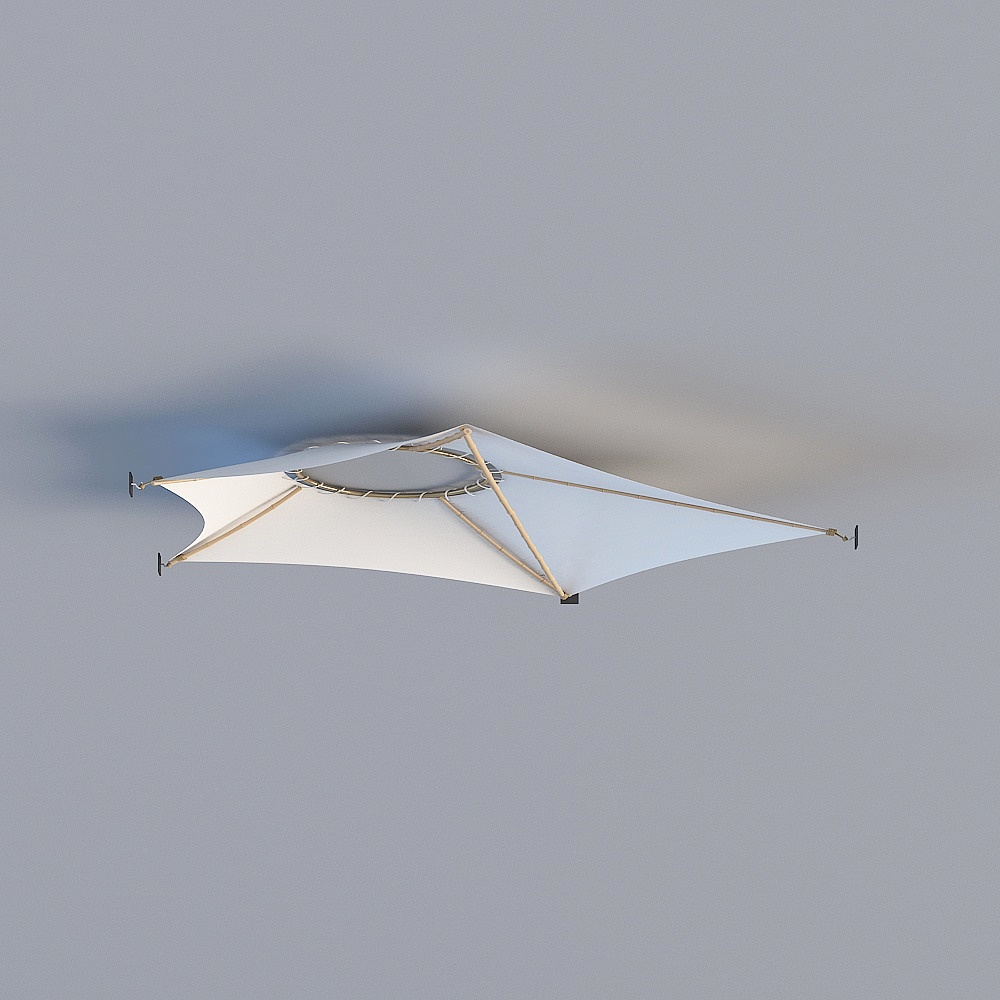 酒店客房-装饰顶面3D模型