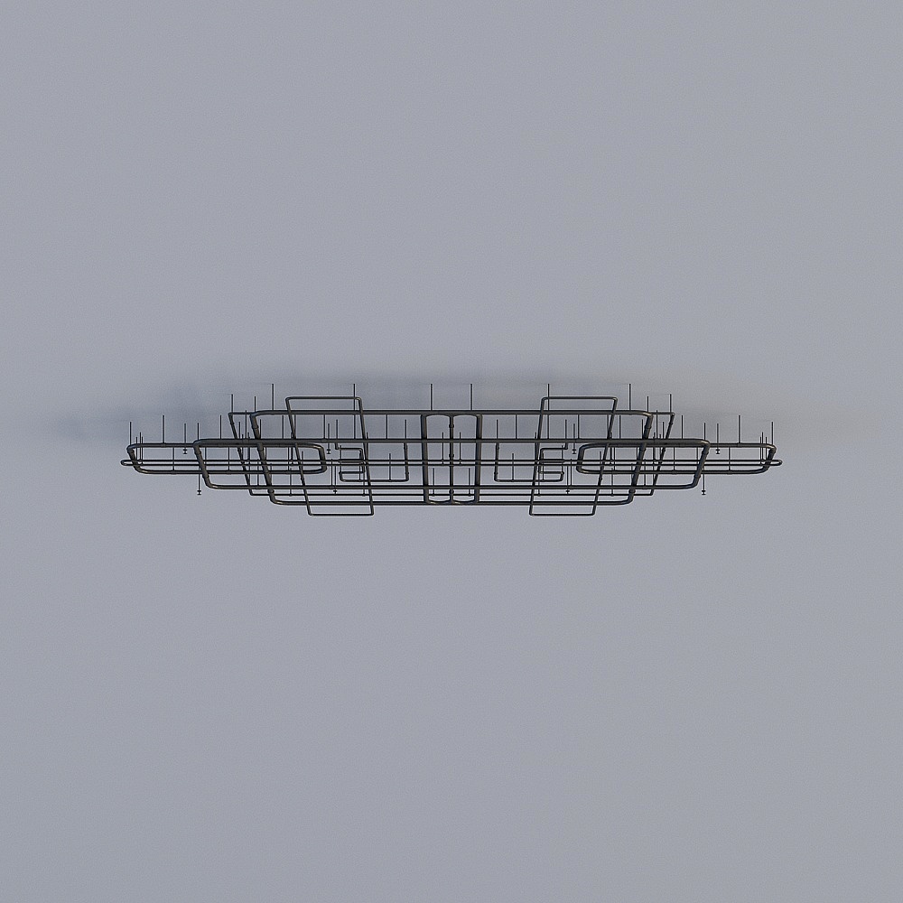 现代学校教师办公室-吊灯3D模型
