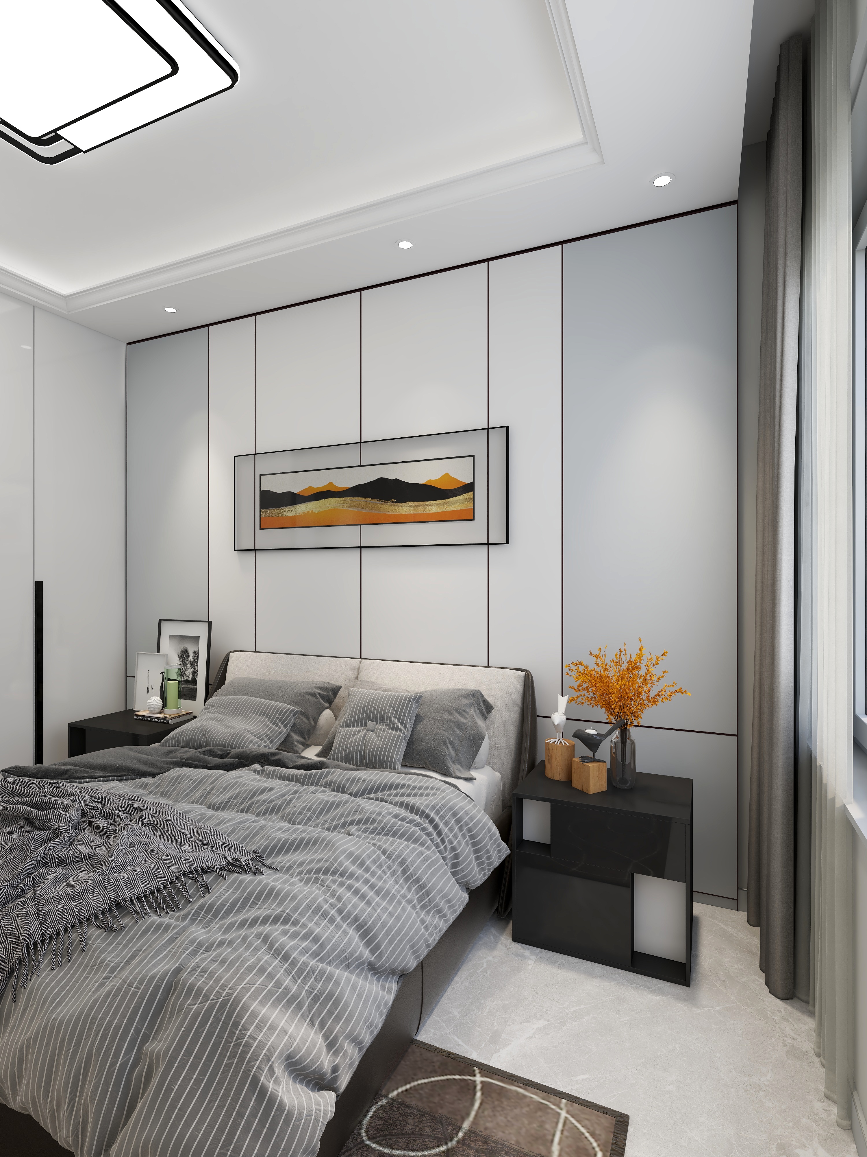 张浩青-轻奢+润都荣园装修效果图