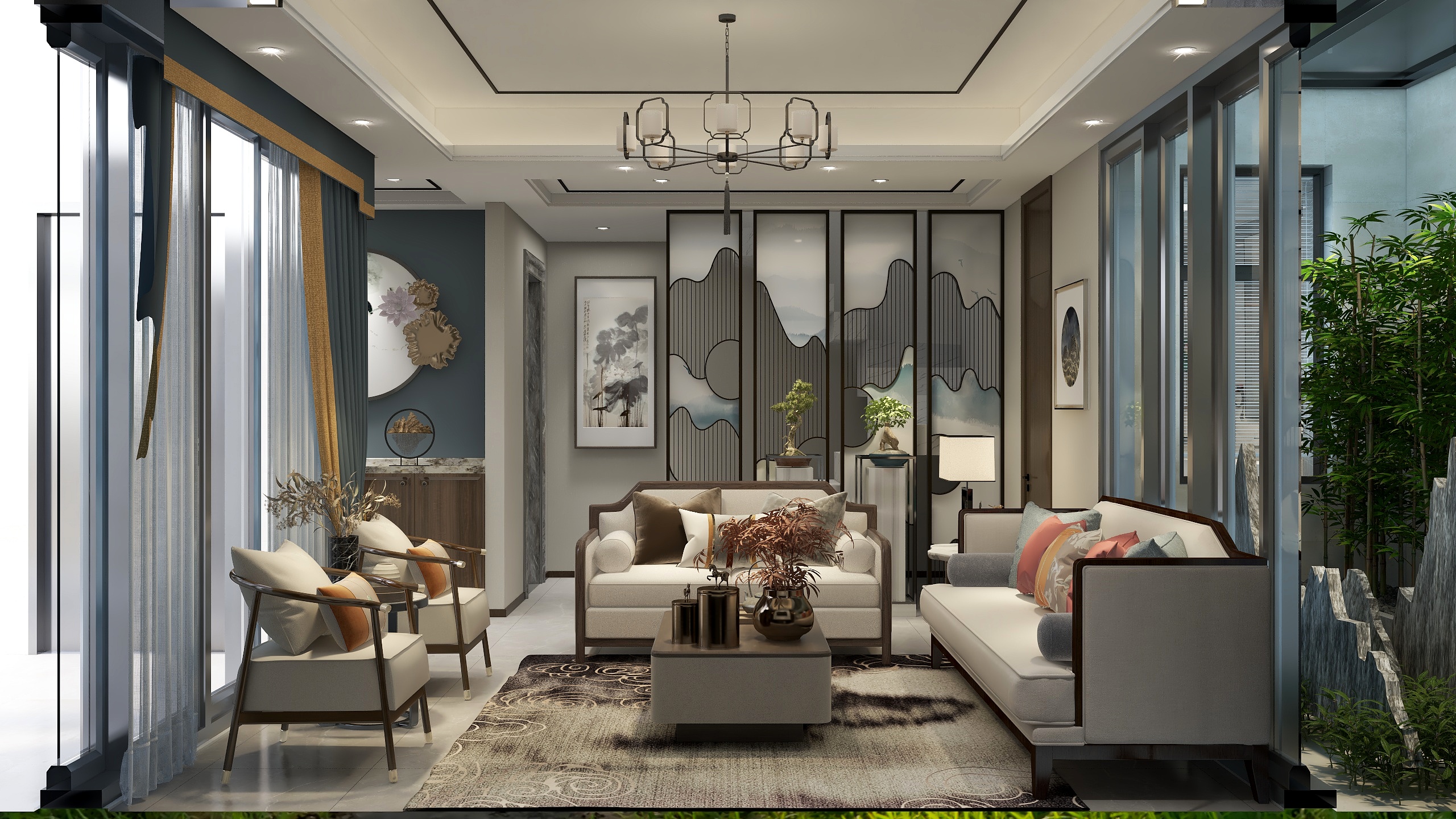 周聪1986-十里湖山39#新中式别墅-装修设计方案