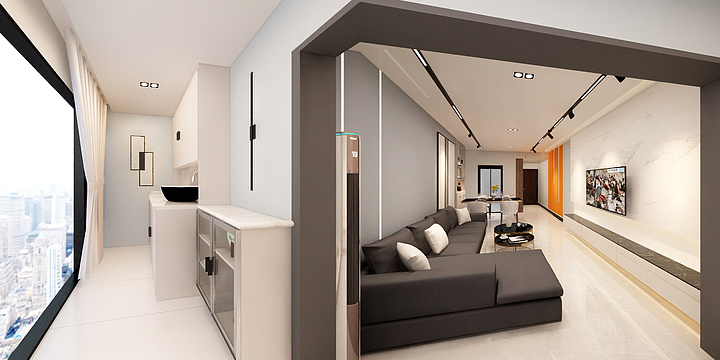 欧博睿东涌店美星全屋整装-保利 天汇 朗园6栋303 王总-装修设计方案