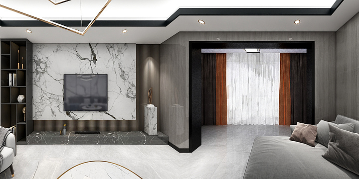 新中源陶瓷丶VR全景-海欣城-装修设计方案