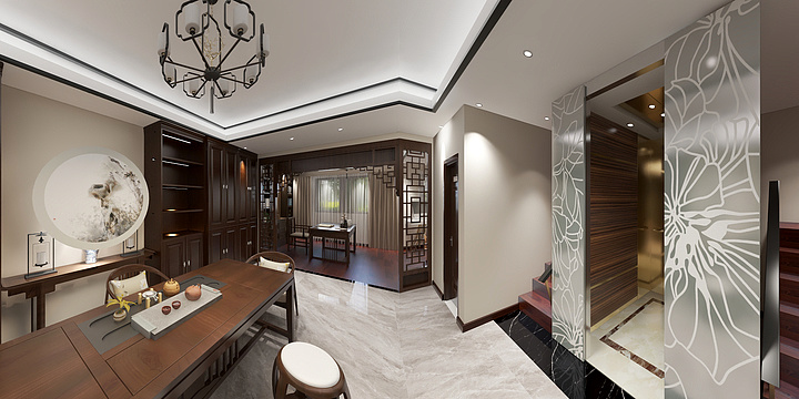 云贵办公家具wSr-硬装一楼--装修设计方案