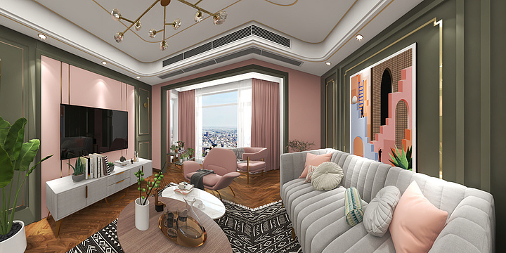 未來家設計主管陳達-德信海德公园83.00㎡A2户型-装修设计方案