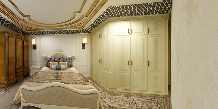 九十度装修0998-其尼瓦克平方（主卧）-装修设计方案