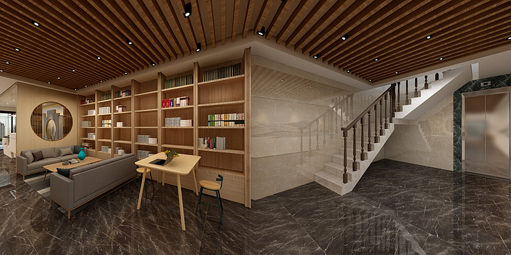 小蚂蚁空间-白马宾馆大厅设计方案-装修设计方案