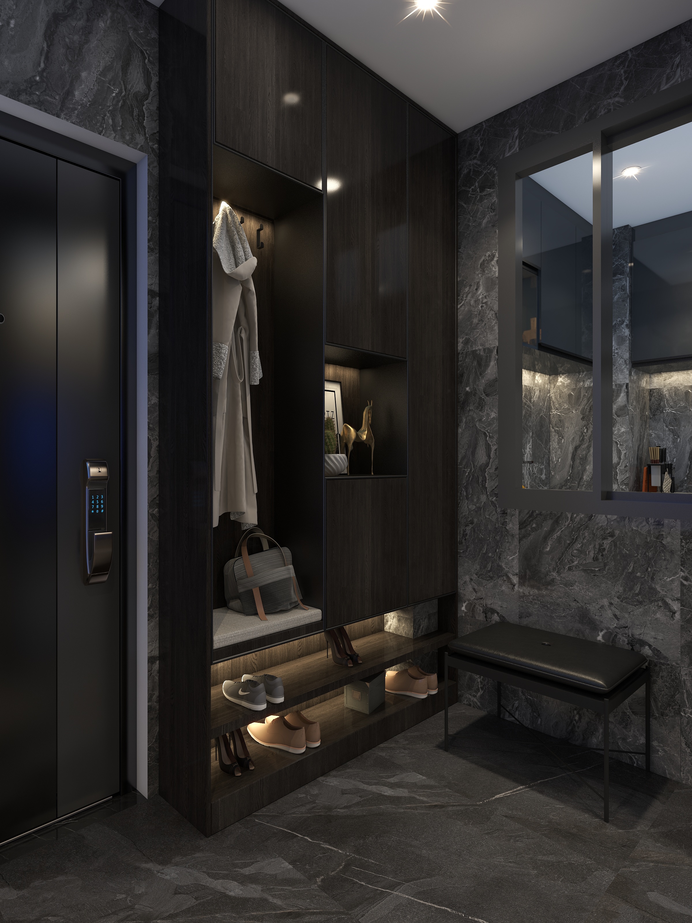 湛智华-现代轻奢82平2房装修效果图